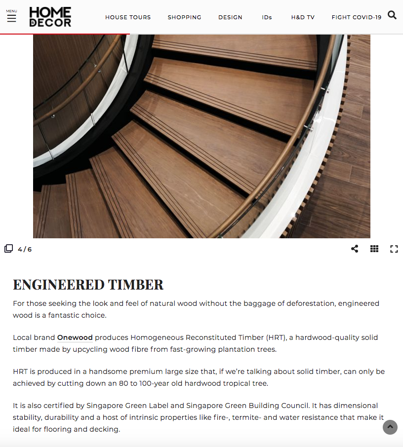 Onewood Homogeneous Reconstituted Timber