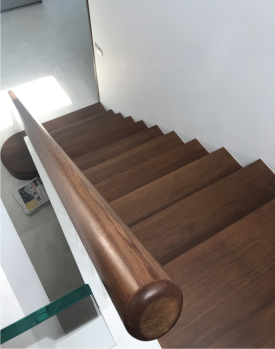 Onewood Round Handrail at Private Housing