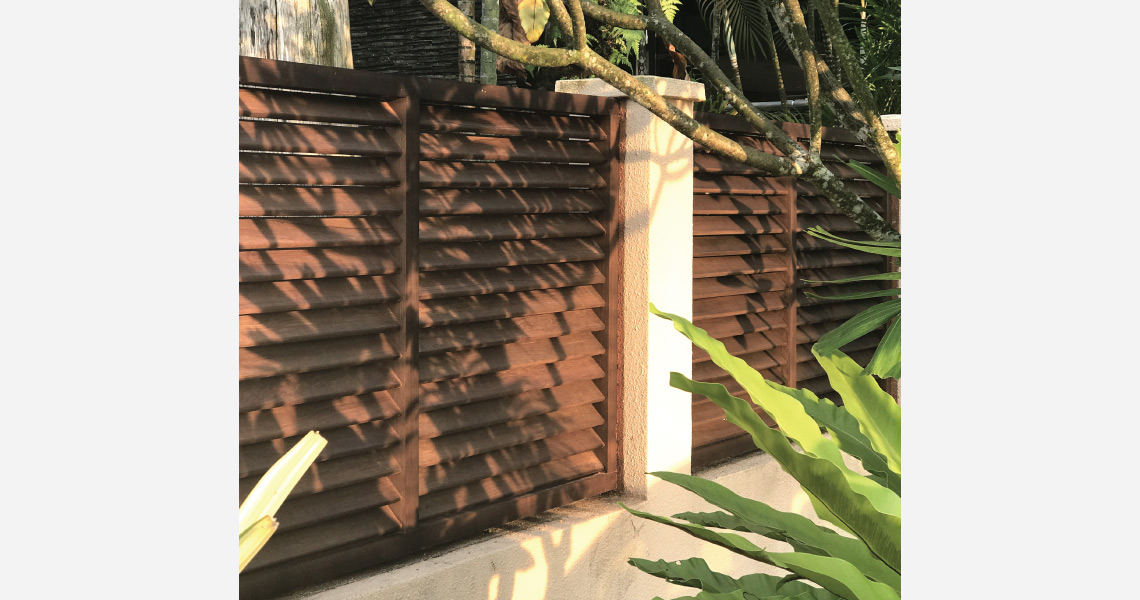 Onewood Timber Outdoor Fence at Bungalow