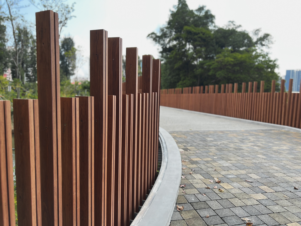 ONEWOOD timber fins and decking