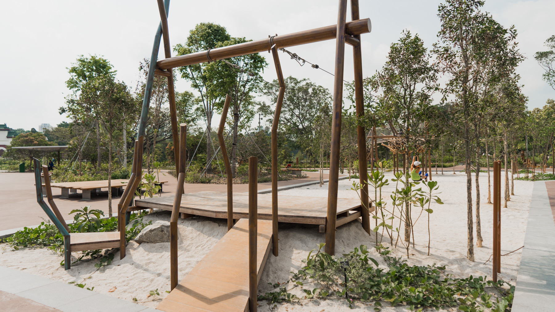 Onewood Decking Platform Children Playground