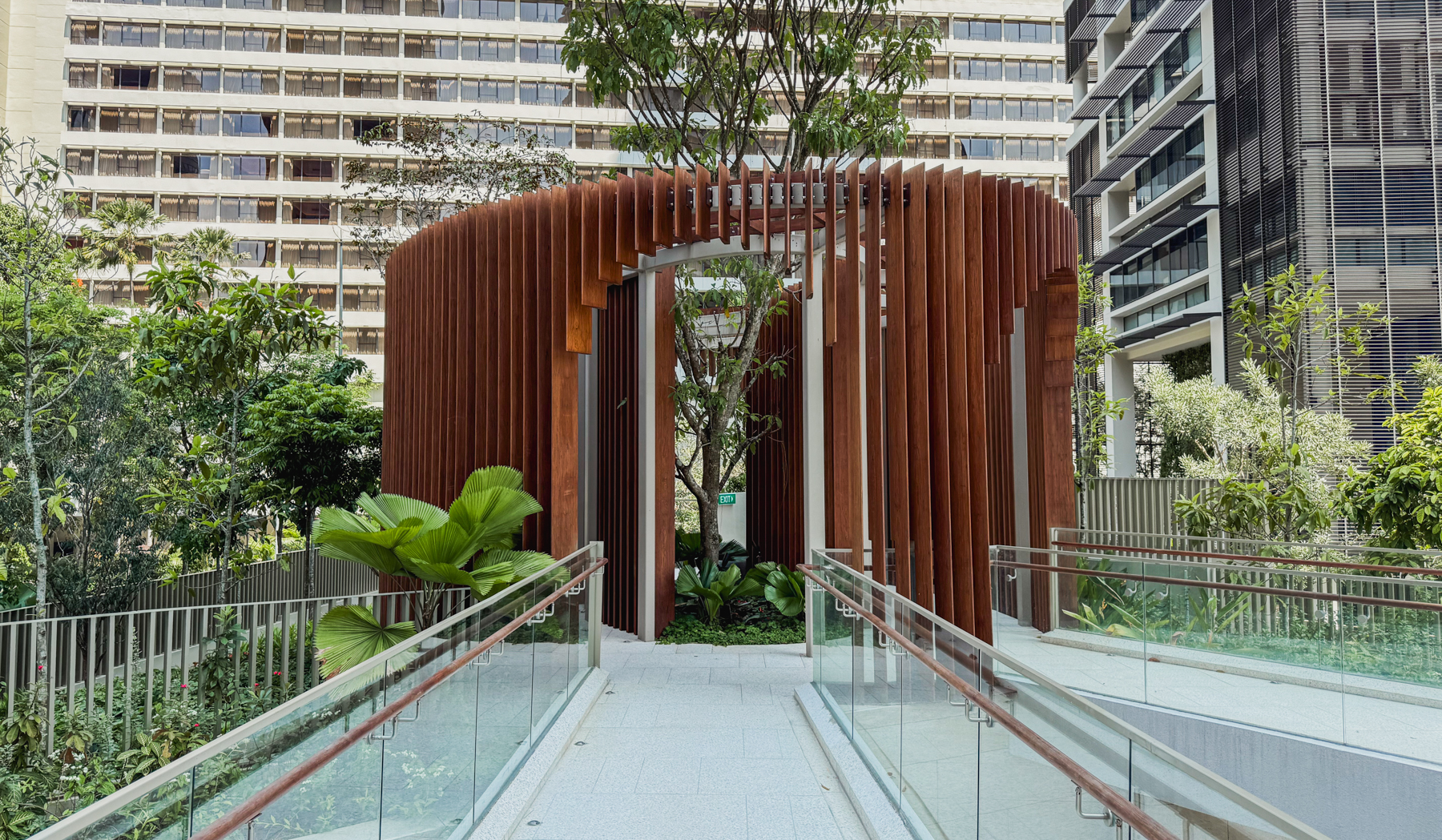 Onewood Timber Trellis and Facade at Park Nova